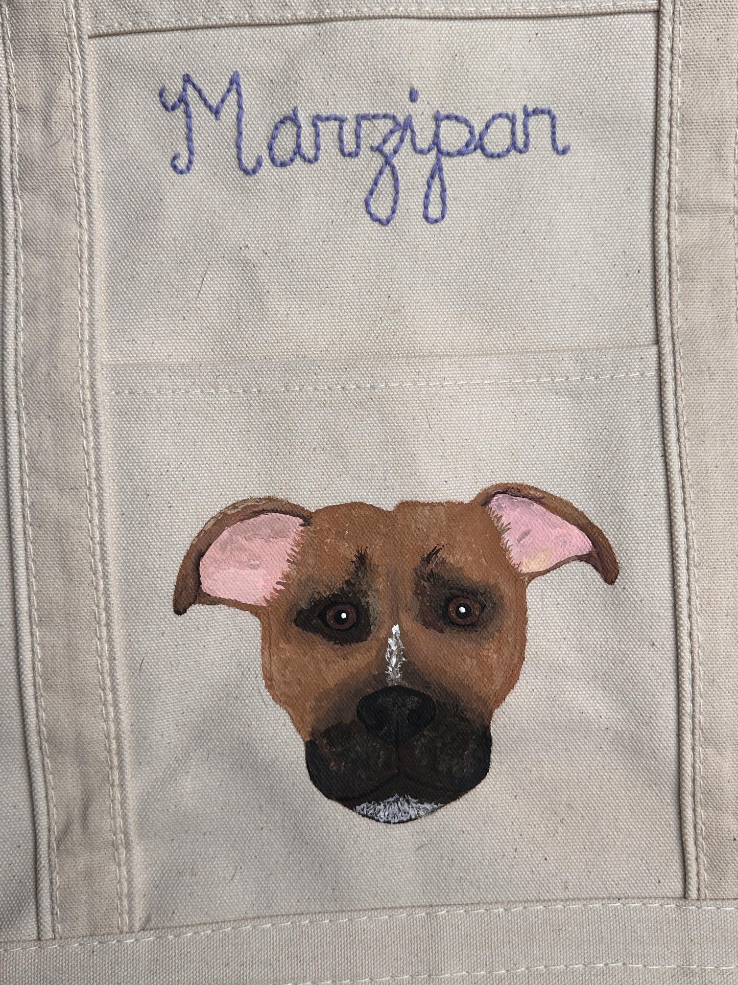 **CUSTOM** Hand-Painted Pet Portrait Tote Bag
