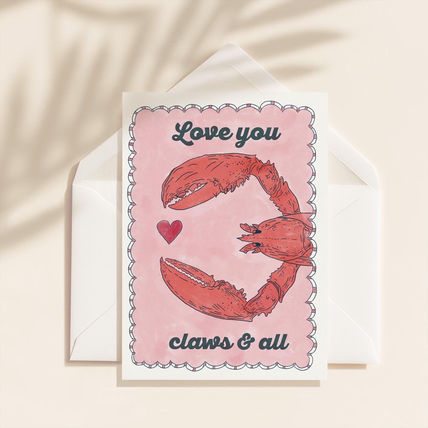 Love You Greeting Card | 5.5x6.5 Inch | Blank Inside Greeting Card | Girlfriend Card | Valentine's Day Greeting Card | Funny Love Card