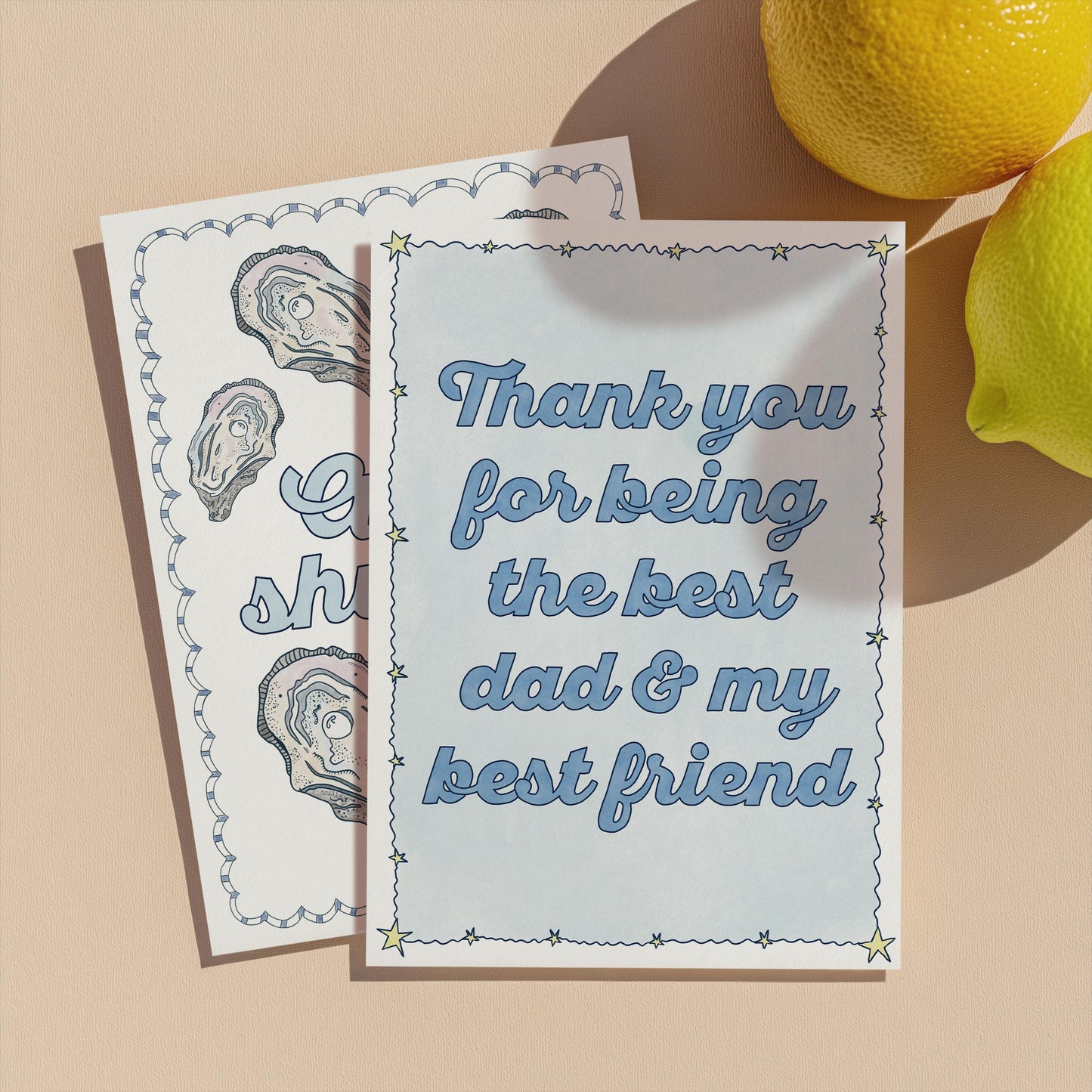 Thank You Dad Greeting Card | 5.5x6.5 Inch | Blank Inside Greeting Card | Dad's Birthday Card | Father's Day Greeting Card