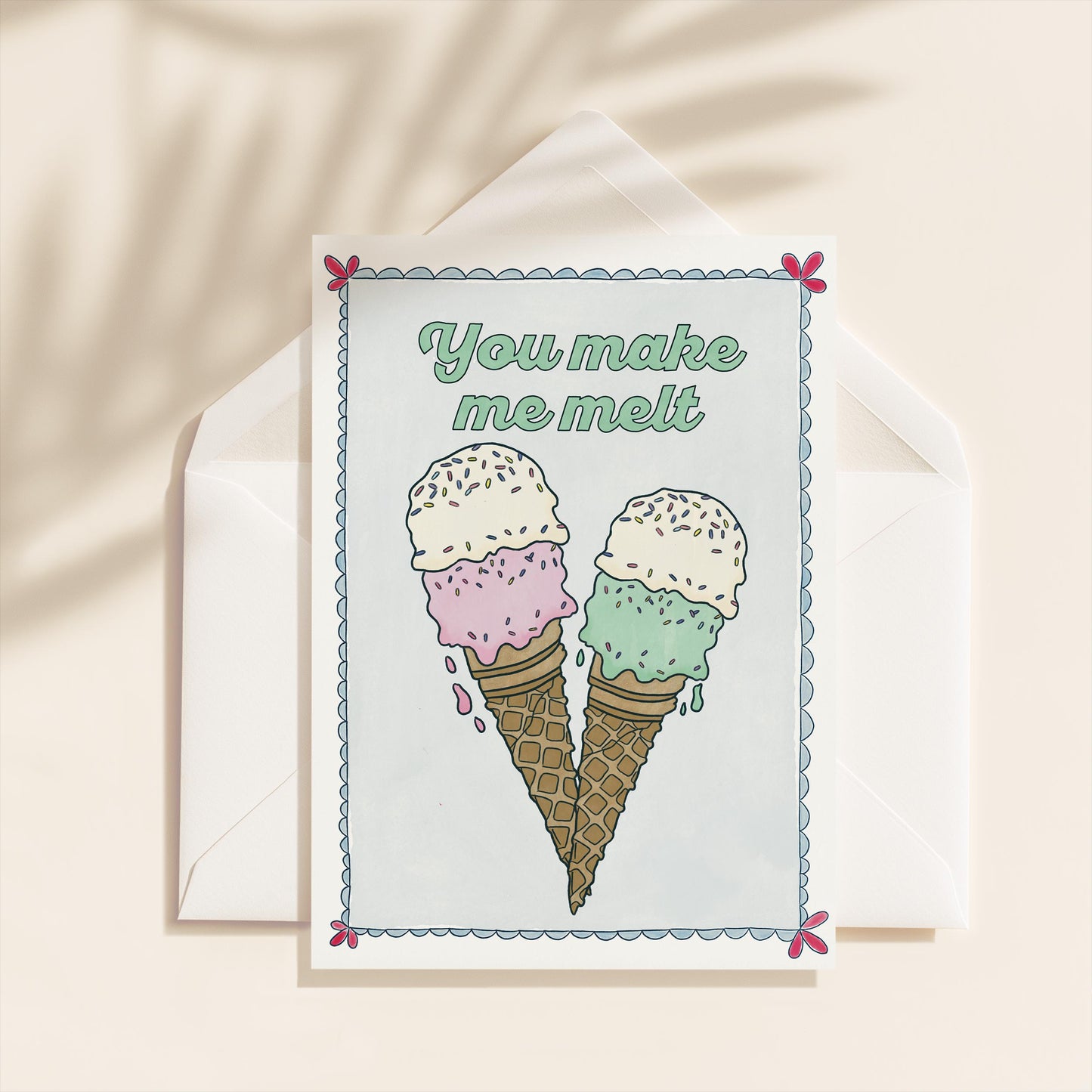Love You Greeting Card | 5.5x6.5 Inch | Blank Inside Greeting Card | Girlfriend Card | Valentine's Day Greeting Card | Card for Husband
