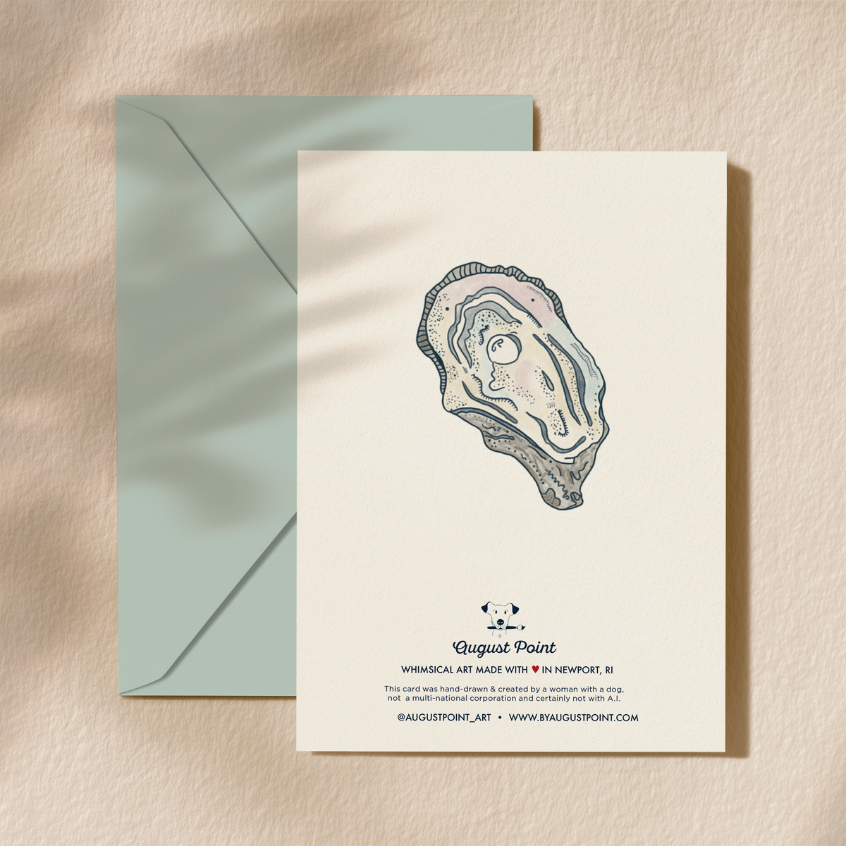 Aww Shucks Thank You Card | Blank Inside