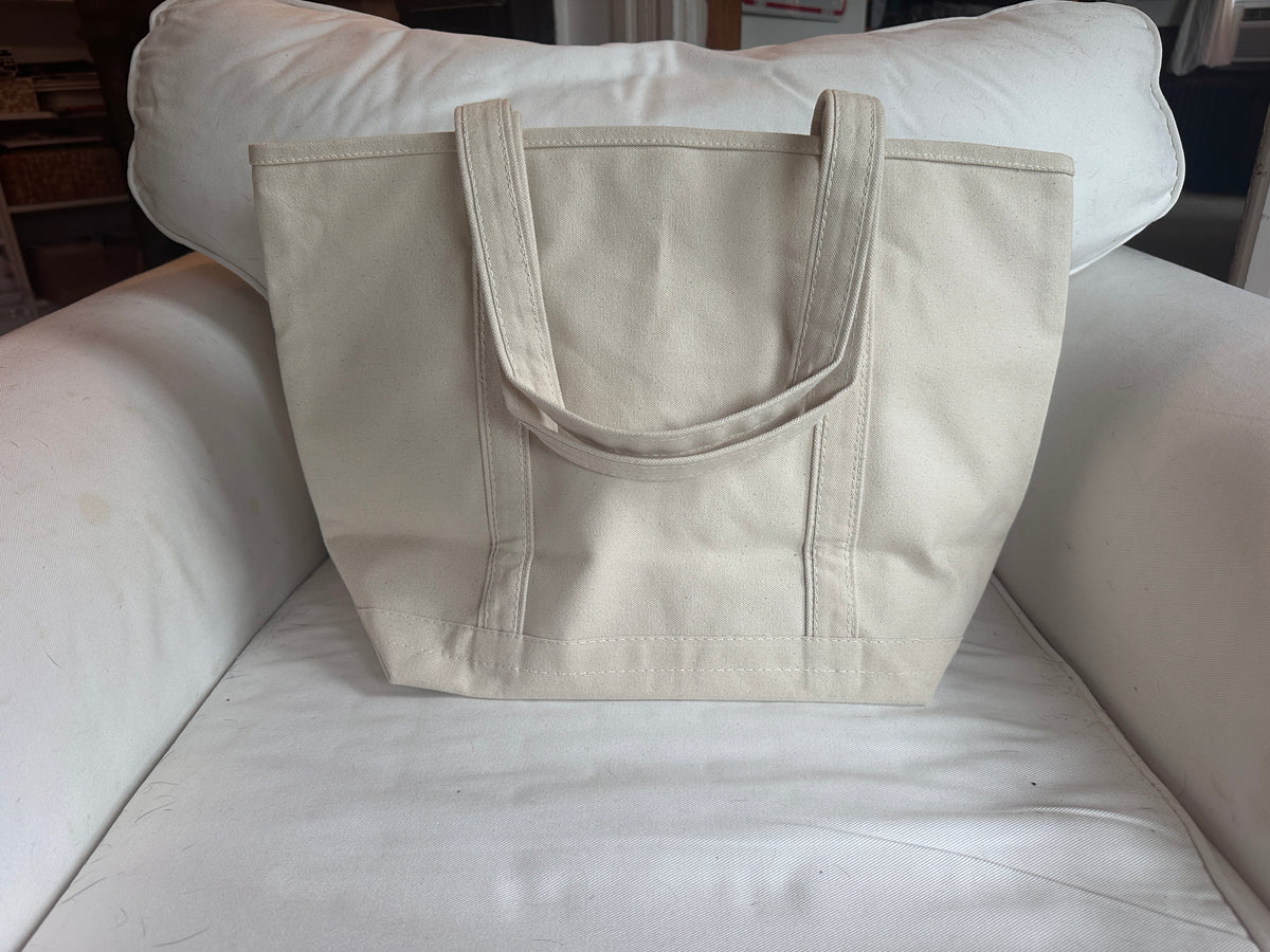 Shuck Off Oysters | Hand-Painted & Hand-Embroidered Tote Bag