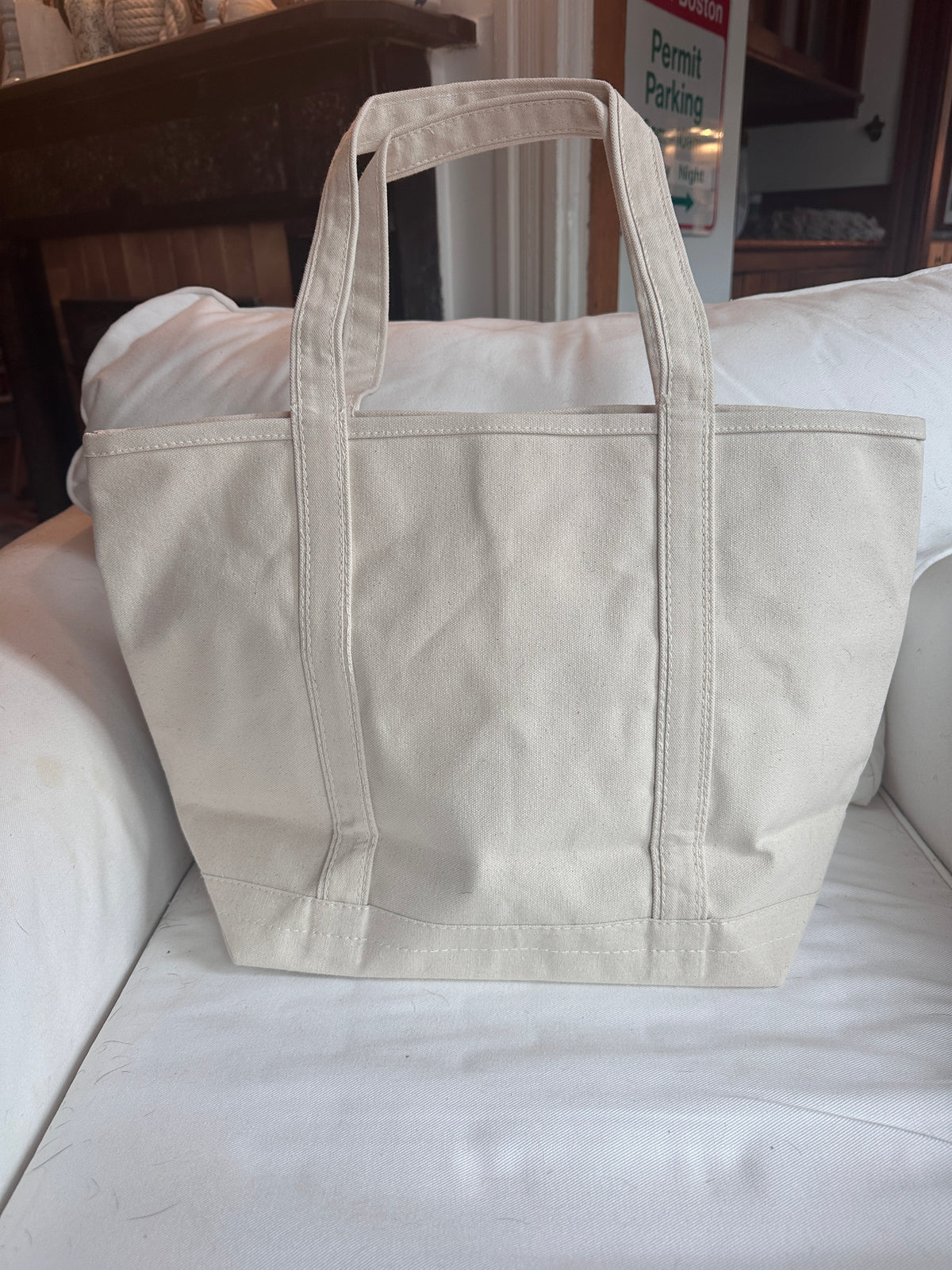 Salty Lobster | Hand-Painted & Hand-Embroidered Tote Bag