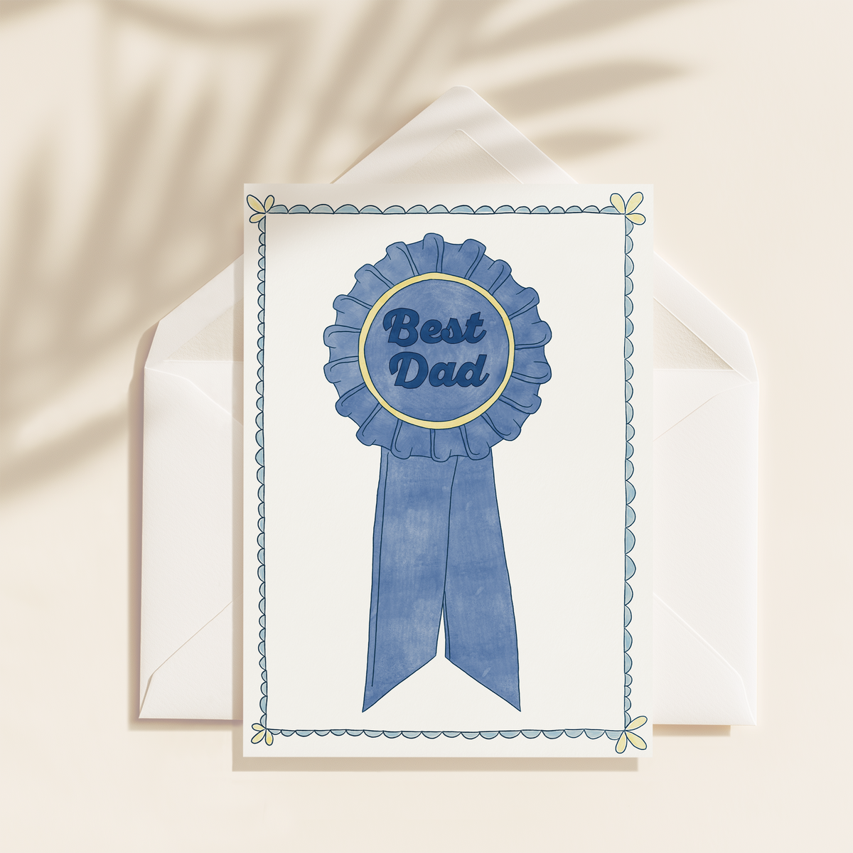 Best Dad Award Card | Blank Inside