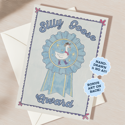 Silly Goose Just Because Card | Blank Inside