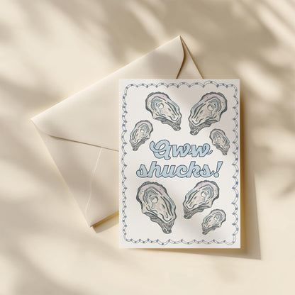 Hand Drawn Blank Inside Greeting Card | 5.5x6.5 Inch | All Occasion Card | Funny Thank You Card | Blank Greeting Card | Coastal Themed Card