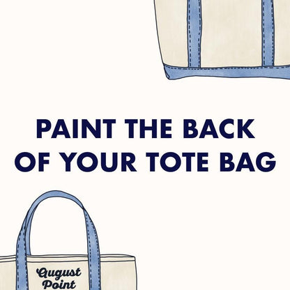 Add second painted side to one tote bag