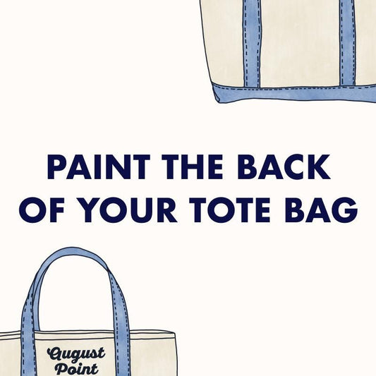 Add second painted side to one tote bag