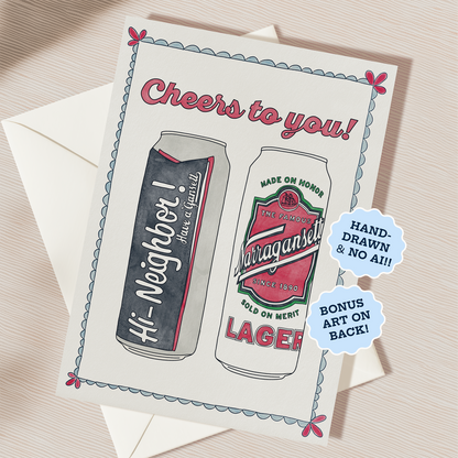 Cheers to You Celebration Card | Blank Inside