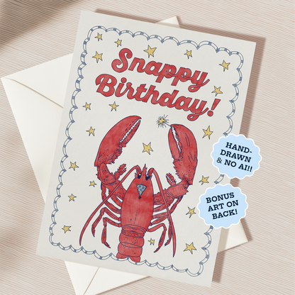 Snappy Birthday Card | Blank Inside