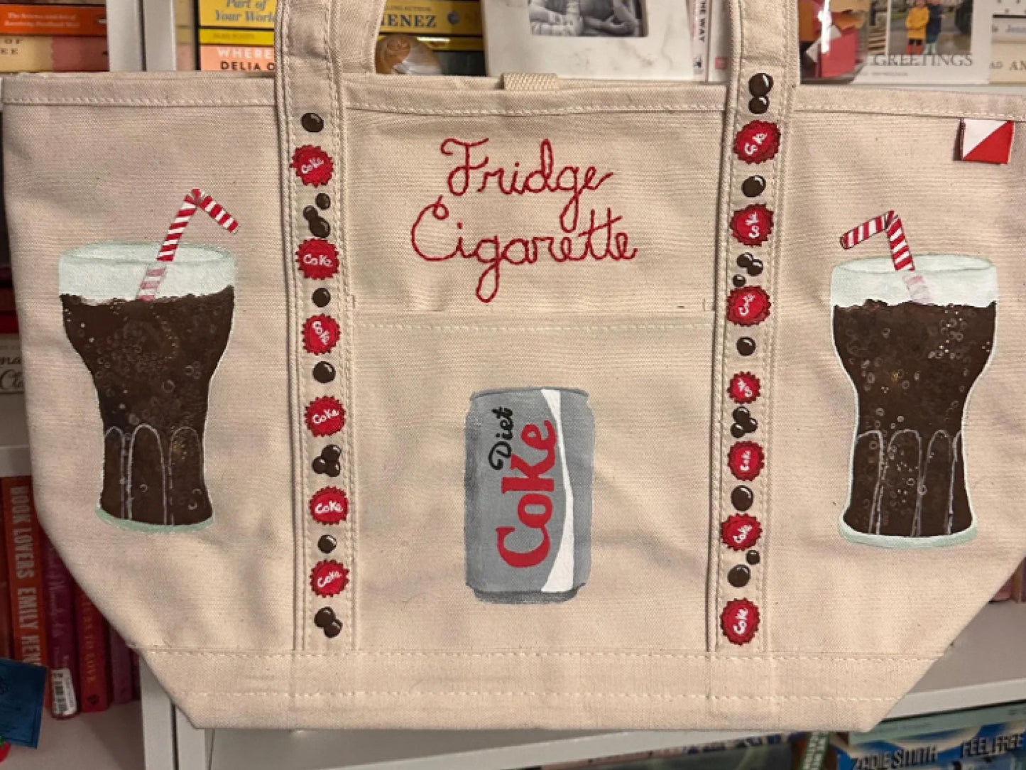 Custom Personalized Hand Painted Embroidered Canvas Tote Bag | Custom Boat Tote Bag | What You Love Tote Bag | Personalized Gift Custom Gift