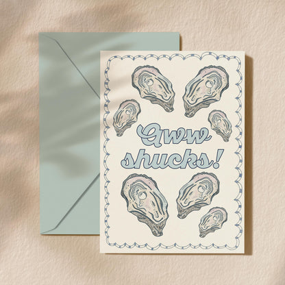 Hand Drawn Blank Inside Greeting Card | 5.5x6.5 Inch | All Occasion Card | Funny Thank You Card | Blank Greeting Card | Coastal Themed Card