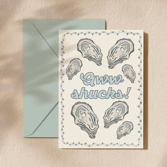 Hand Drawn Blank Inside Greeting Card | 5.5x6.5 Inch | All Occasion Card | Funny Thank You Card | Blank Greeting Card | Coastal Themed Card