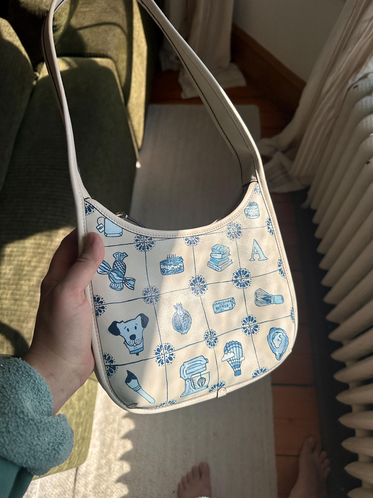 **CUSTOM** Hand-Painted Leather Bag