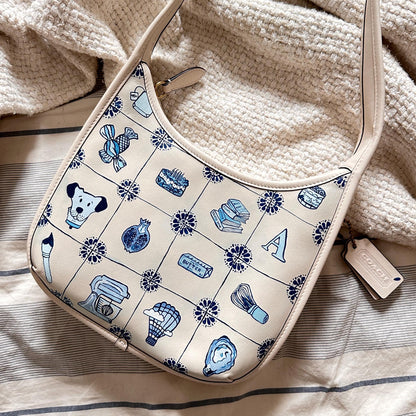 **CUSTOM** Hand-Painted Leather Bag