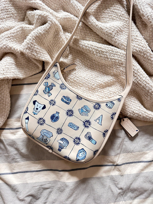 **CUSTOM** Hand-Painted Leather Bag