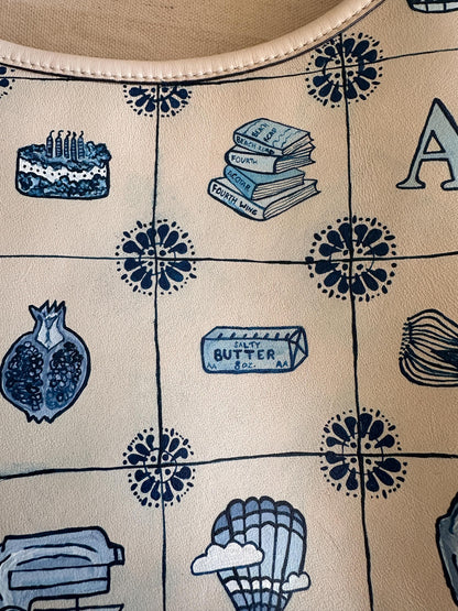**CUSTOM** Hand-Painted Leather Bag