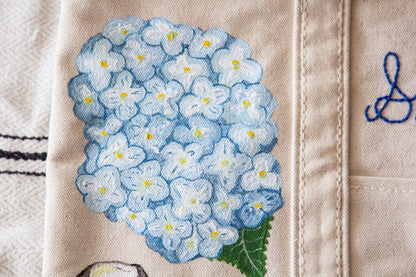 Shore Thing | Hand-Painted & Hand-Embroidered Tote Bag