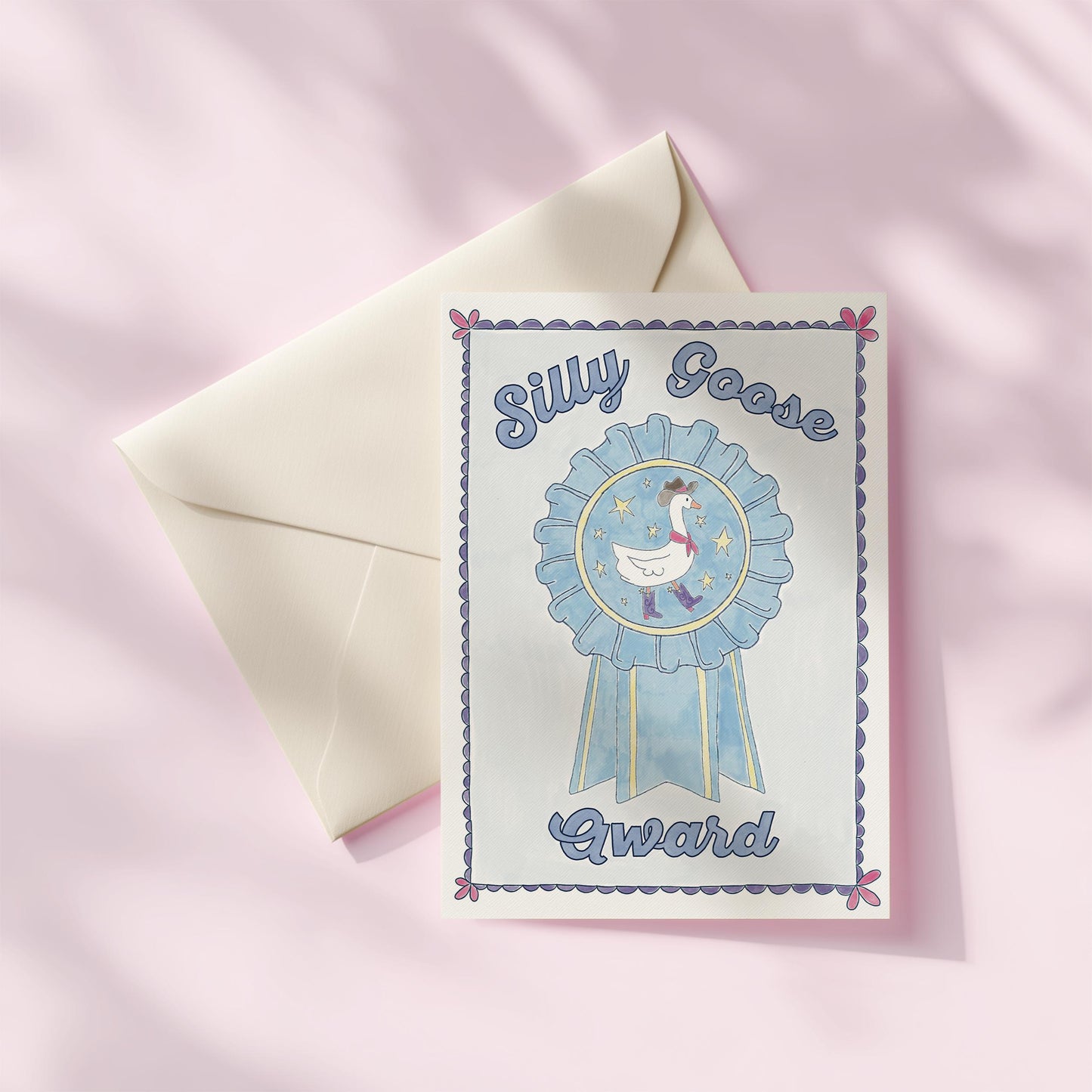 Silly Goose Just Because Greeting Card | 5.5x6.5 Inch | Blank Inside Greeting Card | Friend Greeting Card | Sympathy Card | Thank You Card