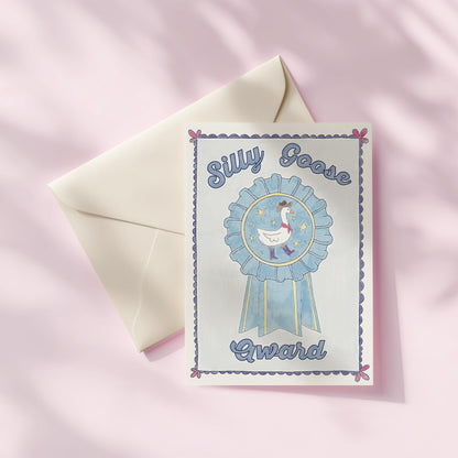 Silly Goose Just Because Greeting Card | 5.5x6.5 Inch | Blank Inside Greeting Card | Friend Greeting Card | Sympathy Card | Thank You Card