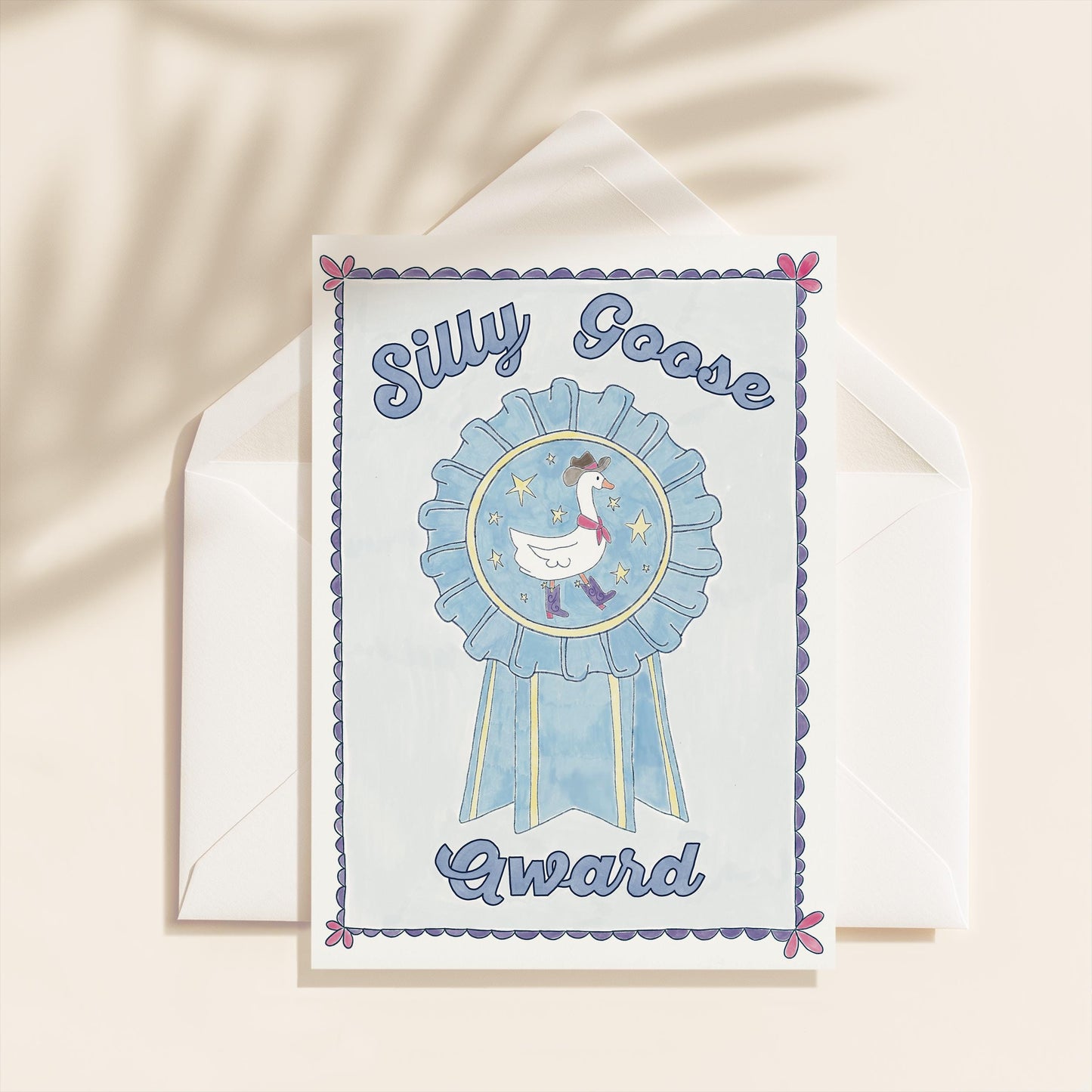 Silly Goose Just Because Greeting Card | 5.5x6.5 Inch | Blank Inside Greeting Card | Friend Greeting Card | Sympathy Card | Thank You Card
