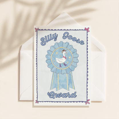 Silly Goose Just Because Greeting Card | 5.5x6.5 Inch | Blank Inside Greeting Card | Friend Greeting Card | Sympathy Card | Thank You Card
