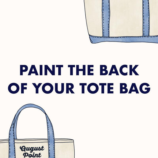 Add second painted side to one tote bag