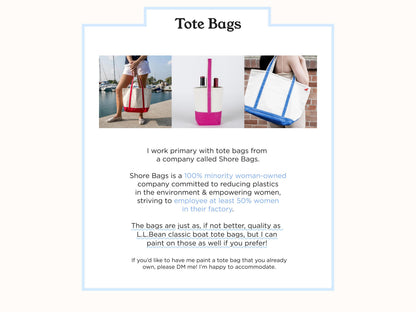 Add second painted side to one tote bag