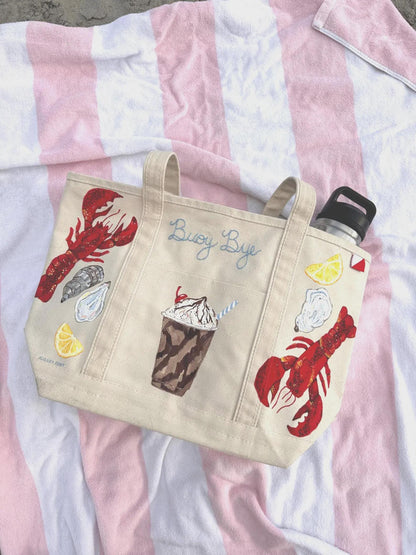 Add second painted side to one tote bag