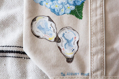 Shore Thing | Hand-Painted & Hand-Embroidered Tote Bag