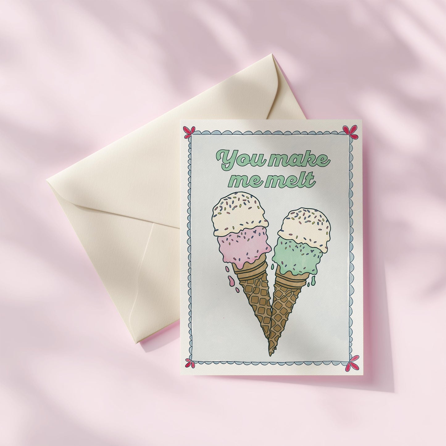Love You Greeting Card | 5.5x6.5 Inch | Blank Inside Greeting Card | Girlfriend Card | Valentine's Day Greeting Card | Card for Husband