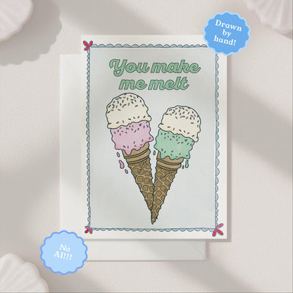Love You Greeting Card | 5.5x6.5 Inch | Blank Inside Greeting Card | Girlfriend Card | Valentine's Day Greeting Card | Card for Husband