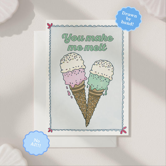 Love You Greeting Card | 5.5x6.5 Inch | Blank Inside Greeting Card | Girlfriend Card | Valentine's Day Greeting Card | Card for Husband