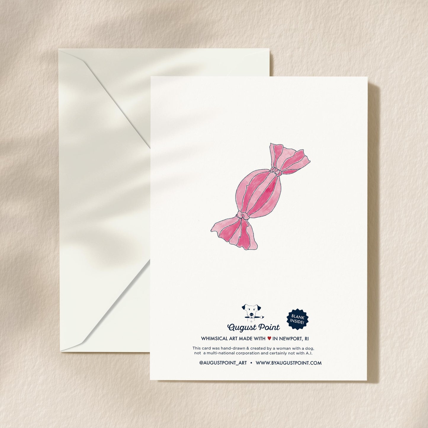 You're The Sweetest Love Greeting Card | 5.5x6.5 Inch | Blank Inside Greeting Card | Thank You Card | Card for Friend | Card for Husband
