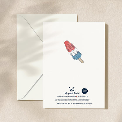 One Cool Pop Dad Greeting Card | 5.5x6.5 Inch | Blank Inside Greeting Card | Dad's Birthday Greeting Card | Father's Day Greeting Card