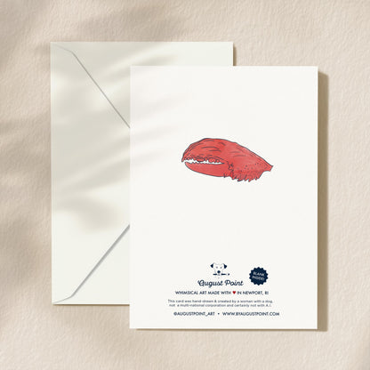 Love You Greeting Card | 5.5x6.5 Inch | Blank Inside Greeting Card | Girlfriend Card | Valentine's Day Greeting Card | Funny Love Card
