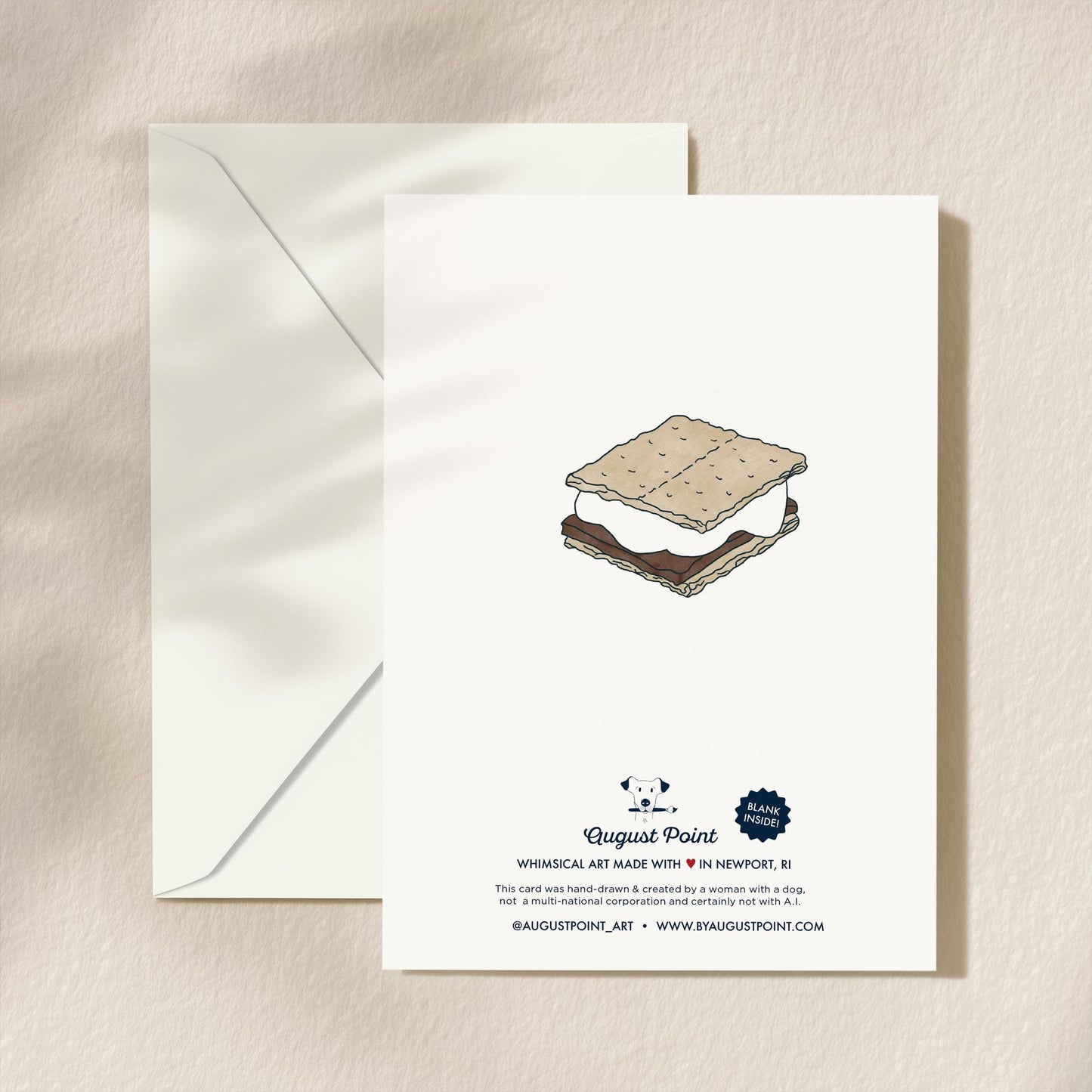 S'mores Love You Greeting Card | 5.5x6.5 Inch | Blank Inside Greeting Card | Girlfriend Card | Valentine's Day Greeting Card