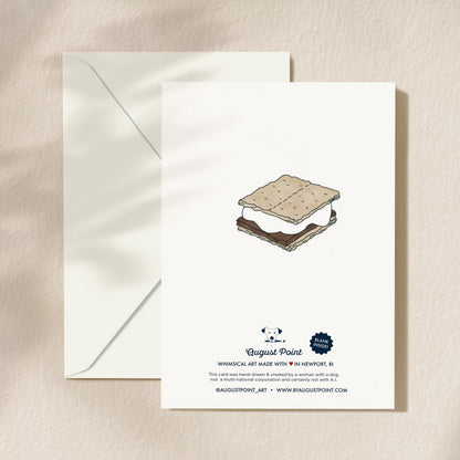 S'mores Love You Greeting Card | 5.5x6.5 Inch | Blank Inside Greeting Card | Girlfriend Card | Valentine's Day Greeting Card