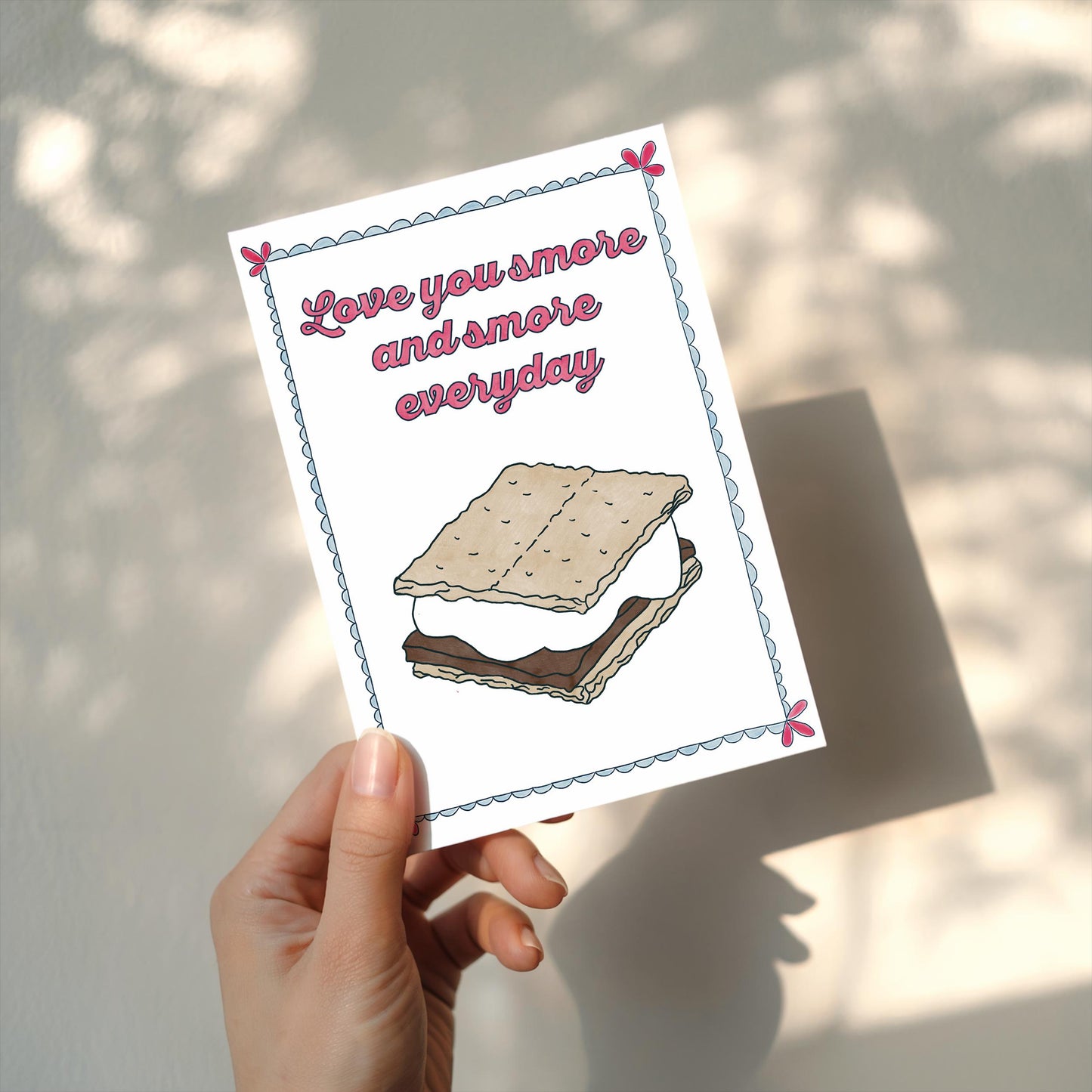 S'mores Love You Greeting Card | 5.5x6.5 Inch | Blank Inside Greeting Card | Girlfriend Card | Valentine's Day Greeting Card