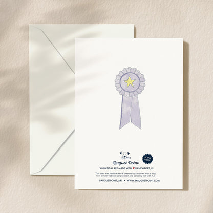 You Did It Congrats Greeting Card | 5.5x6.5 Inch | Blank Inside Greeting Card | Greeting Card for Graduation | Celebration Greeting Card