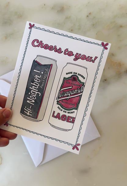 Cheers to You Celebration Card | Blank Inside
