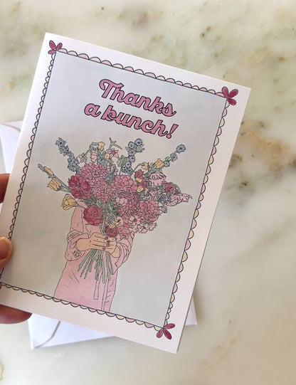Thanks A Bunch Card | Blank Inside